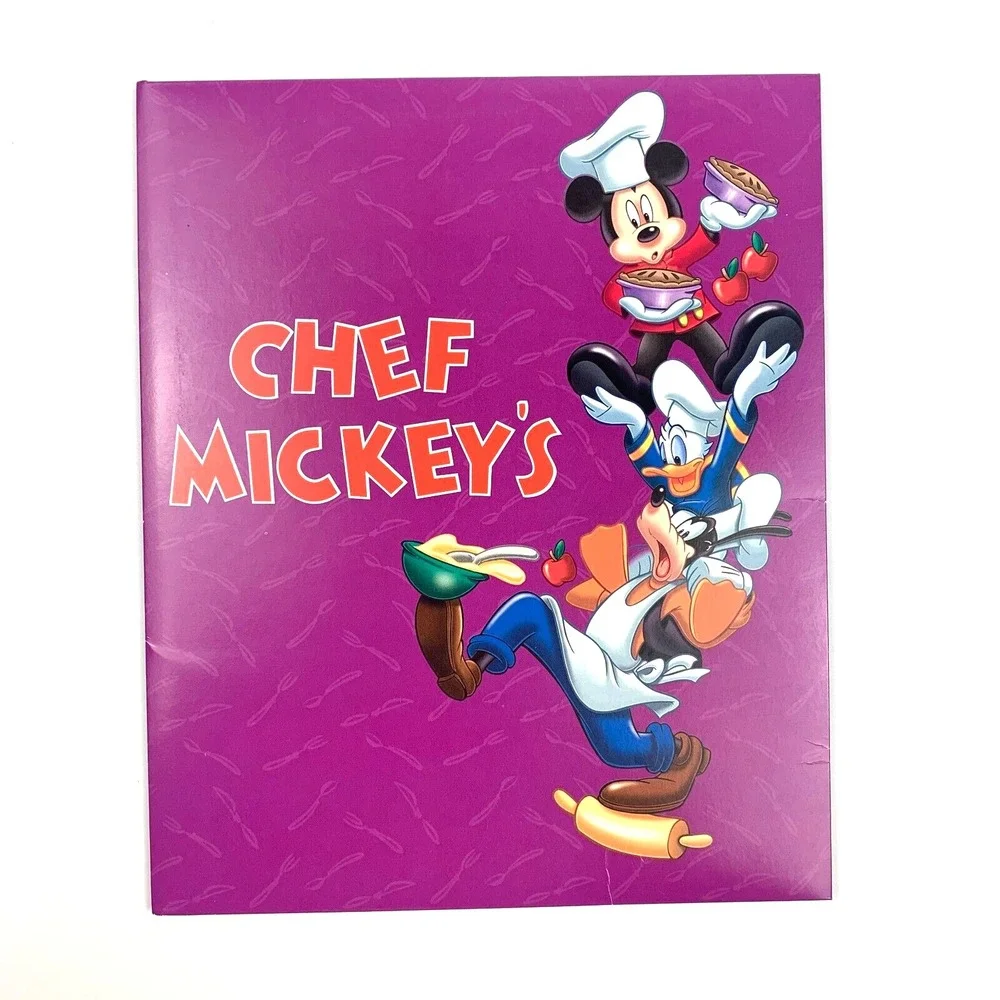 WDW Chef Mickeys Photo Folder Frame Fab 5 Photo Recipes VTG‎